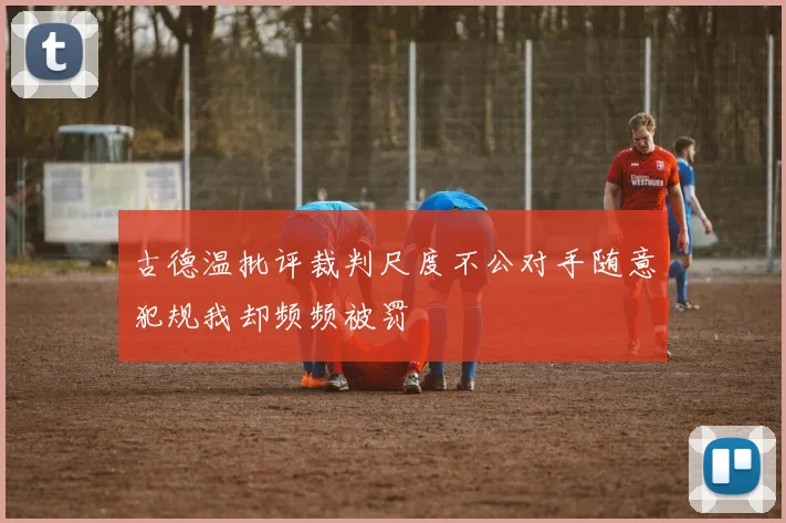 古德温批评裁判尺度不公对手随意犯规我却频频被罚